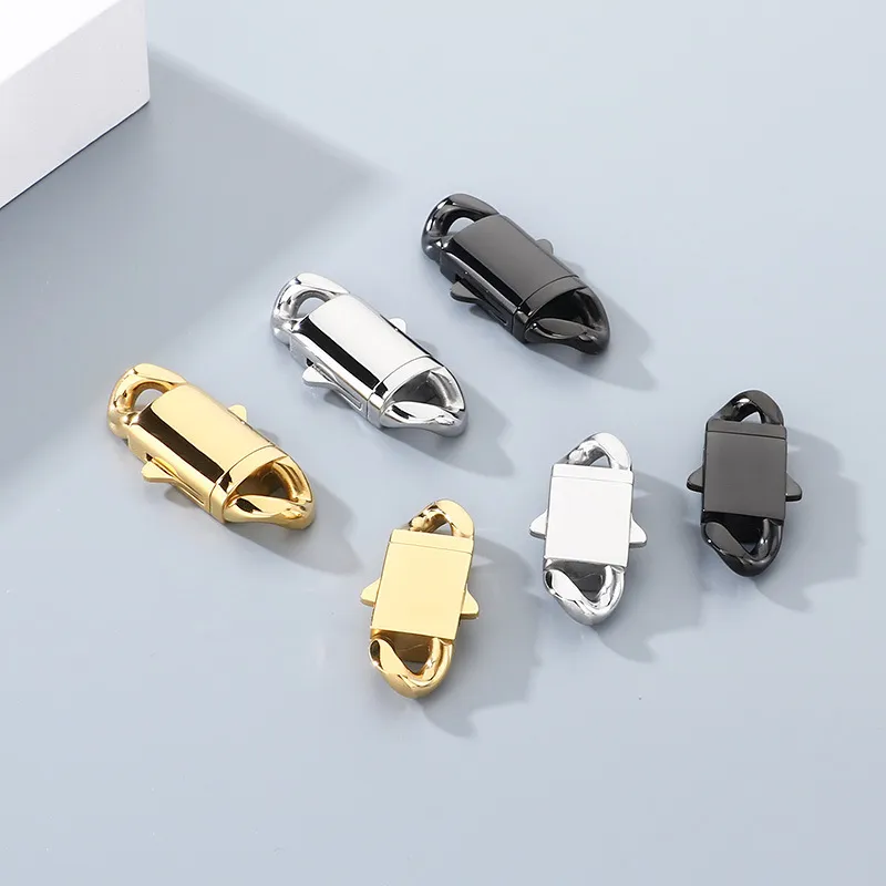Stainless Steel Creative Polished Button Bracelet Necklace Chain DIY Buckle Accessories Wholesale