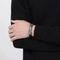 New Stainless Steel Geometric Men's Leather Bracelet Wholesale Personalized Fashion Bracelet