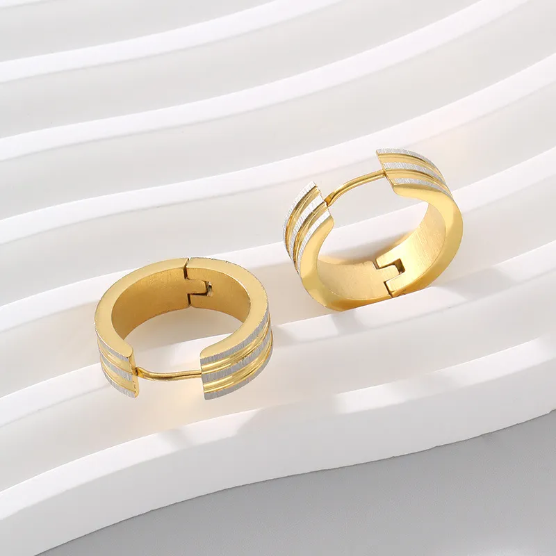 Stainless Steel Jewelry Unisex Earrings Suitable for Daily Wear