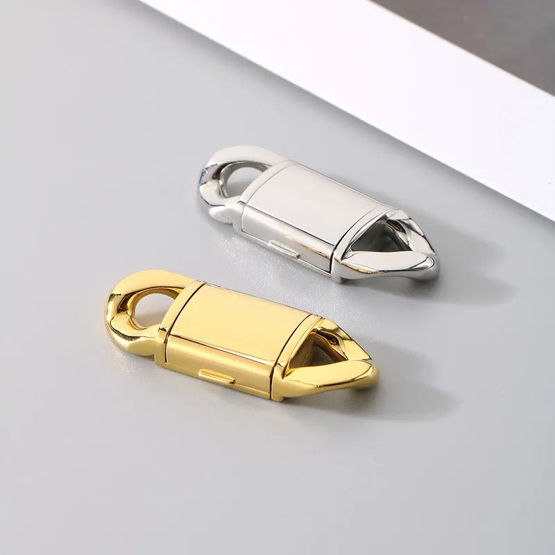 Stainless Steel Cuban Chain Buckle Arc Flip Buckle DIY Jewelry Buckle Wholesale