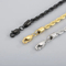 Fashion Minimalist Men's Bar Buckle Bracelet 4/6/8mm Twisted Rope Chain Jewelry Wholesale