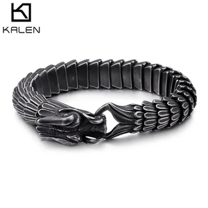 Zodiac Dragon Bracelet, Dragon Scale Pattern, Bold Style, Men's Bracelet, Vintage Stainless Steel Dragon Bone Jewelry, Factory Direct Sales