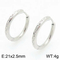 Stainless Steel Creative Texture Pattern Circular Temperament Girl Earrings Fresh Artistic Jewelry