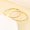 Stylish and Elegant Starry Heart-Shaped Stainless Steel Bangle Jewelry