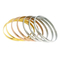 Stylish 18K Gold Plated Multi-Layered Stainless Steel Bangles