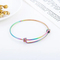 Factory Wholesale Adjustable Steel Wire Coil Bracelets Multi-Color Adjustable Stainless Steel Bangles for Women