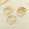 High-End Electroplated Fashion Women's DIY Gold Stainless Steel Bangle