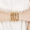Vintage Heart-Shaped Stainless Steel Bracelet for Women Elegant Glamorous Luxury Bangle