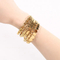 Vintage Heart Shape Stainless Steel Bracelet for Women High-End Charm Luxury Jewelry Bangle