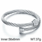 Personalized Stainless Steel Winding Geometric Steel Wire Rope Open Bangle Accessories