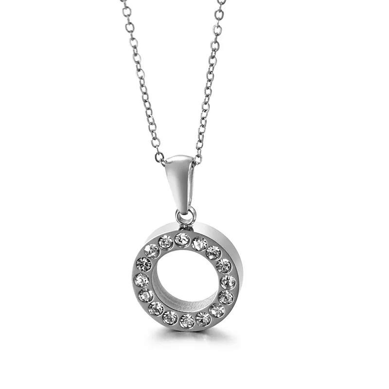 Light Luxury Clavicle Chain with Full Diamond Pendant for Women Necklace