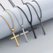 Stainless Steel Jewelry Vintage Wheat Spike Cross Hip-Hop Necklace