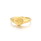 Smooth Octagonal Star Ring Stainless Steel 18K Gold-Plated Ring