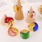 Fashion Colorful Crystal Finger Ring Durable Stainless Steel Vacuum Plated Glass Rings