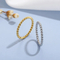 Fashion Simple Style Men and Women Universal Stainless Steel Fried Dough Twists Plain Ring Jewelry