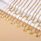 Minimalist and Personalized Stainless Steel 26 Letter Heart Pullable Necklace Wholesale