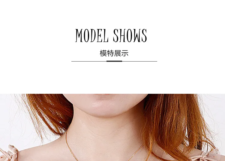 Stainless Steel 18K Gold-Plated Creative Diamond Studded 26 Uppercase English Letters Fashionable Collarbone Necklace
