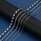 Stainless Steel Jewelry Rectangular Hip-Hop Necklace with Multiple Sizes to Choose From