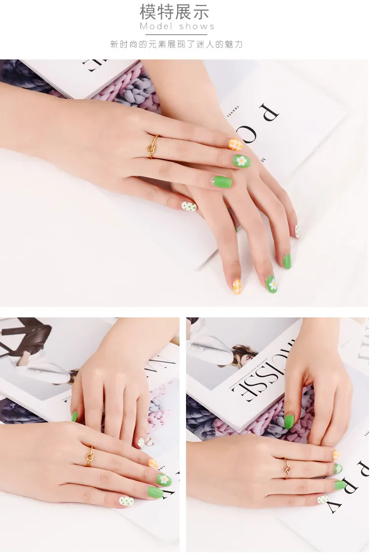 Japanese and Korean Simple and Versatile Knot Bracelet Stainless Steel Temperament Women's Concentric Knot Ring