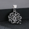 European and American Hipster Snake Woman Head Ornament, Vintage Personalized Ancient Greek Gorgon Stainless Steel Men's Pendant