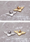 Kalen Fashion Stainless Steel Creative Angel Wings Peach Heart DIY Pendant