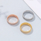 Minimalist Stainless Steel Full Rhinestone Rings Double Row Diamond-Embedded Index Finger Rings