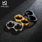 Creative Hip-Hop Smooth Finger Ring Men's Punk Stainless Steel Double Finger Ring