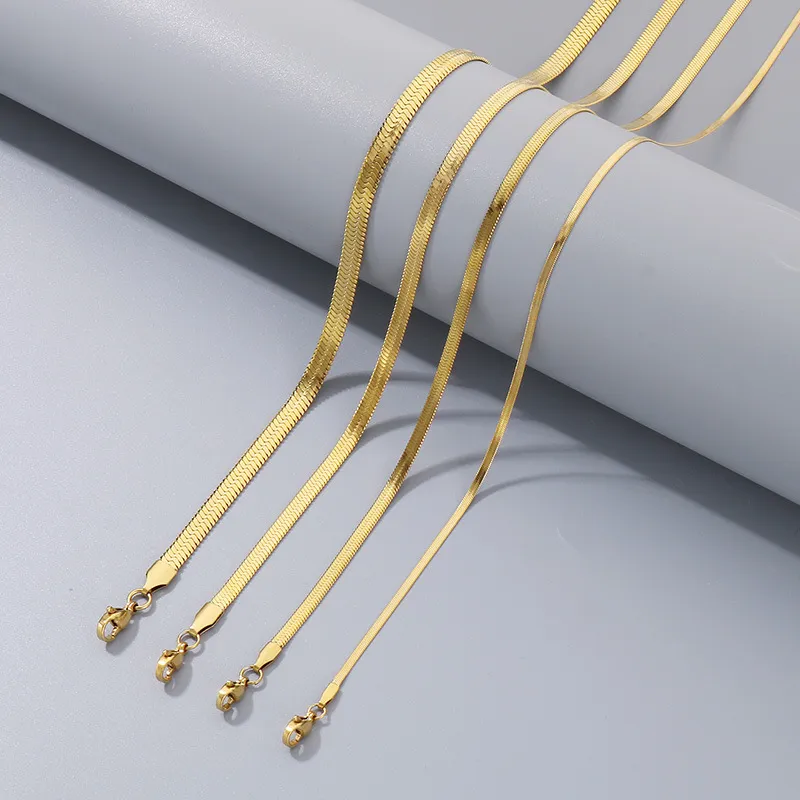 Stainless Steel Blade Chain Necklace for Men and Women, Suitable for Daily Wear