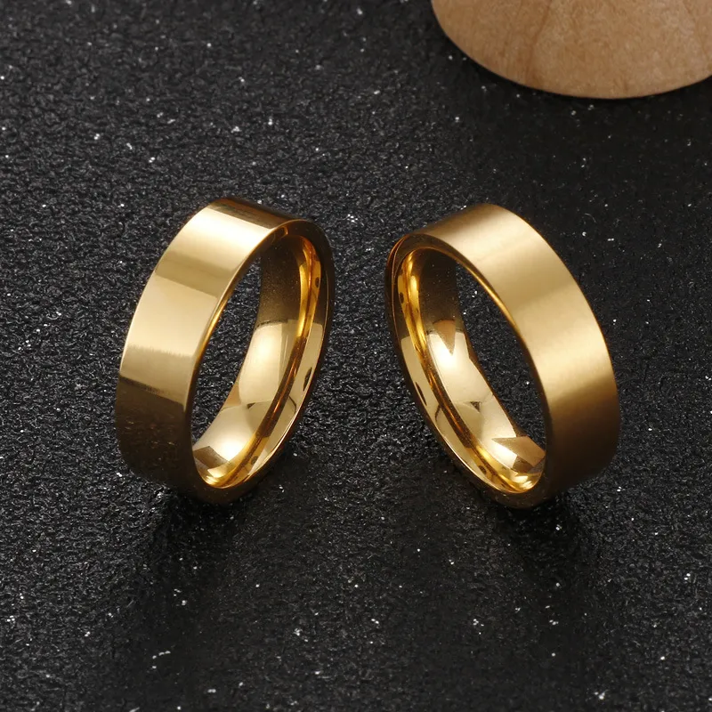 Stainless Steel Jewelry Simple Smooth Ring Suitable for Daily Wear