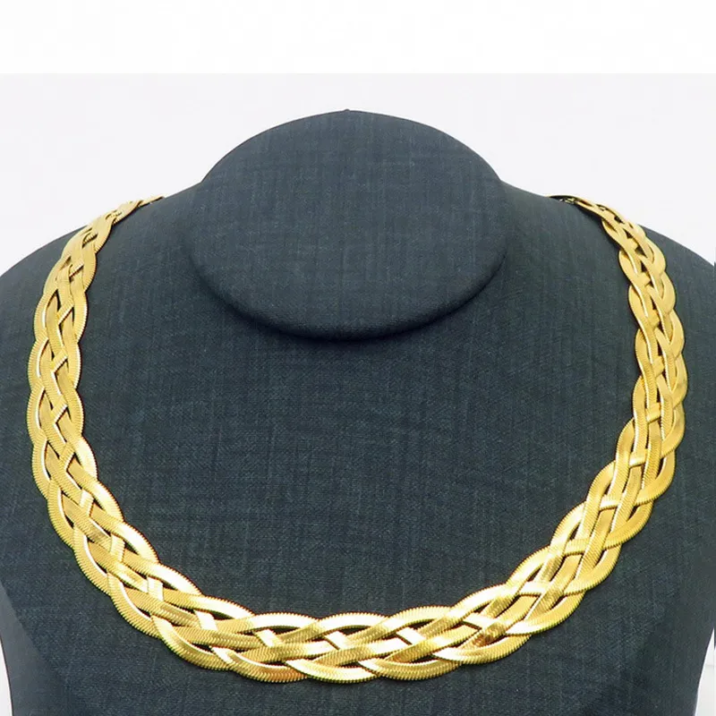 Distinctive Braided Stainless Steel Necklace for Modern Fashion