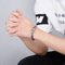 Men's Stainless Steel Cast Snake Shaped Bracelet Punk Style Jewelry