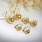 Wholesale European American Minimalist Earrings Stainless Steel Ball Ear Buckles Fashion Jewelry