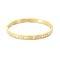 European and American Popular Fashion High-End Starry Stainless Steel Bracelet for Women 18K Gold Plated Bangles