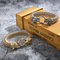 Punk Fashion Double Wolf Heads Multicolor Stainless Steel Men's Bracelet