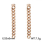 Cuban Chain Earrings Punk Style Chain Terms Stainless Steel Tassel Jewelry