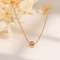 Korean Minimalist Cat Paw Print Necklace Stainless Steel Jewelry Bracelet Ring