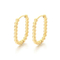 European Ins Geometric Bead Stainless Steel Huggie Earrings Minimal Basic Earrings Women