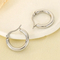 Simple Circle Versatile Earrings Female Ins Geometric Smooth Stainless Steel Earrings Jewelry