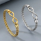 Men's Trendy Stainless Steel Infinite Symbol 8-Shaped Accessory Steel Wire Bangle Jewelry
