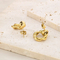Modern Elegant Stud Earrings with Unique Double-Hoop Style