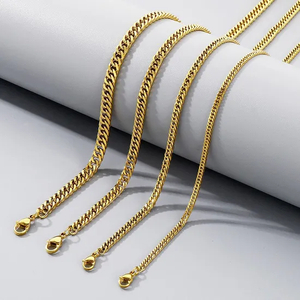 Durable 304 Stainless Steel Cuban Whip Chain for Jewelry