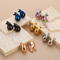 Stylish and Sophisticated Chubby Teardrop Earrings Stainless Steel Hollow Earrings