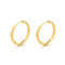 Classic 18K Gold-Plated Stainless Steel Round Huggie Earrings Versatile Hoop Earrings Wholesale