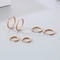 Minimalist 18K Gold-Plated Stainless Steel Round Huggie Earrings Versatile Hoop Earrings Wholesale