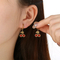 Stainless Steel Strawberry Cherry Shaped Earrings Suitable for Daily Wear as Women's Jewelry