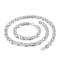 Cross-Border Foreign Trade Stainless Steel Creative Loop Necklace, Punk Fashion Style Men's Section Chain Bracelet Set