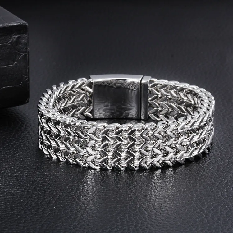 Korean-Style Men's Personalized Dragon Bone Bracelet, New Style Domineering Thick Bracelet, Stainless Steel Men's Jewelry Factory Direct Sales