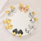 Women Gold Plated Stainless Steel Double Heart Earrings Luxury Hypoallergenic Earrings