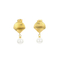 Ins Metal Shell Pearl Tassel Stainless Steel Earrings European Summer Vacation Jewelry Women