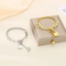 Hip-Hop Ball Padlock Gender-Neutral Sweater Chain Beaded Stainless Steel Jewelry Set Wholesale